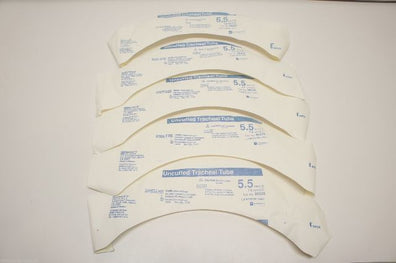 86228 ~ Mallinckrodt Uncuffed Trach Tube 5.5mm I.D. ~ Lot of 5